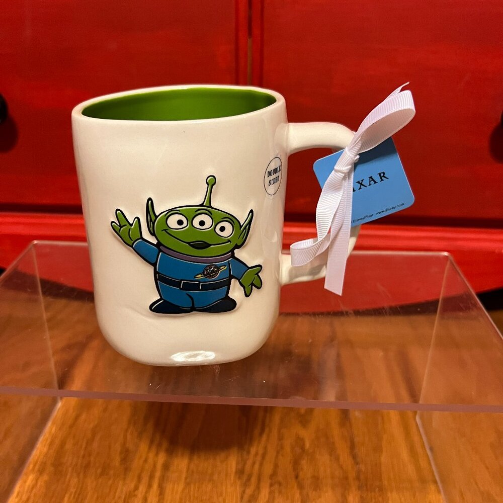 NEW Disney Rae Dunn Prepare To Be Chosen Little Green Man Toy Story mug NWT